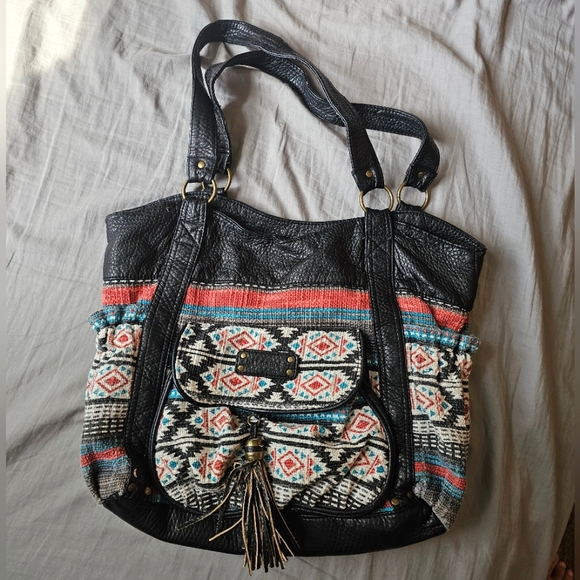 Billabong Handbags - Billabong VTG Nena Aztec Tote Bag